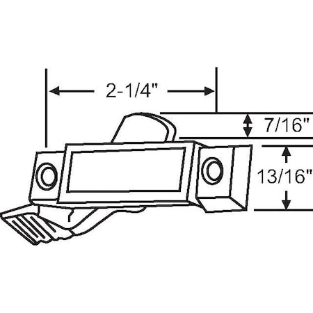 Strybuc Sash Lock White 50-603W